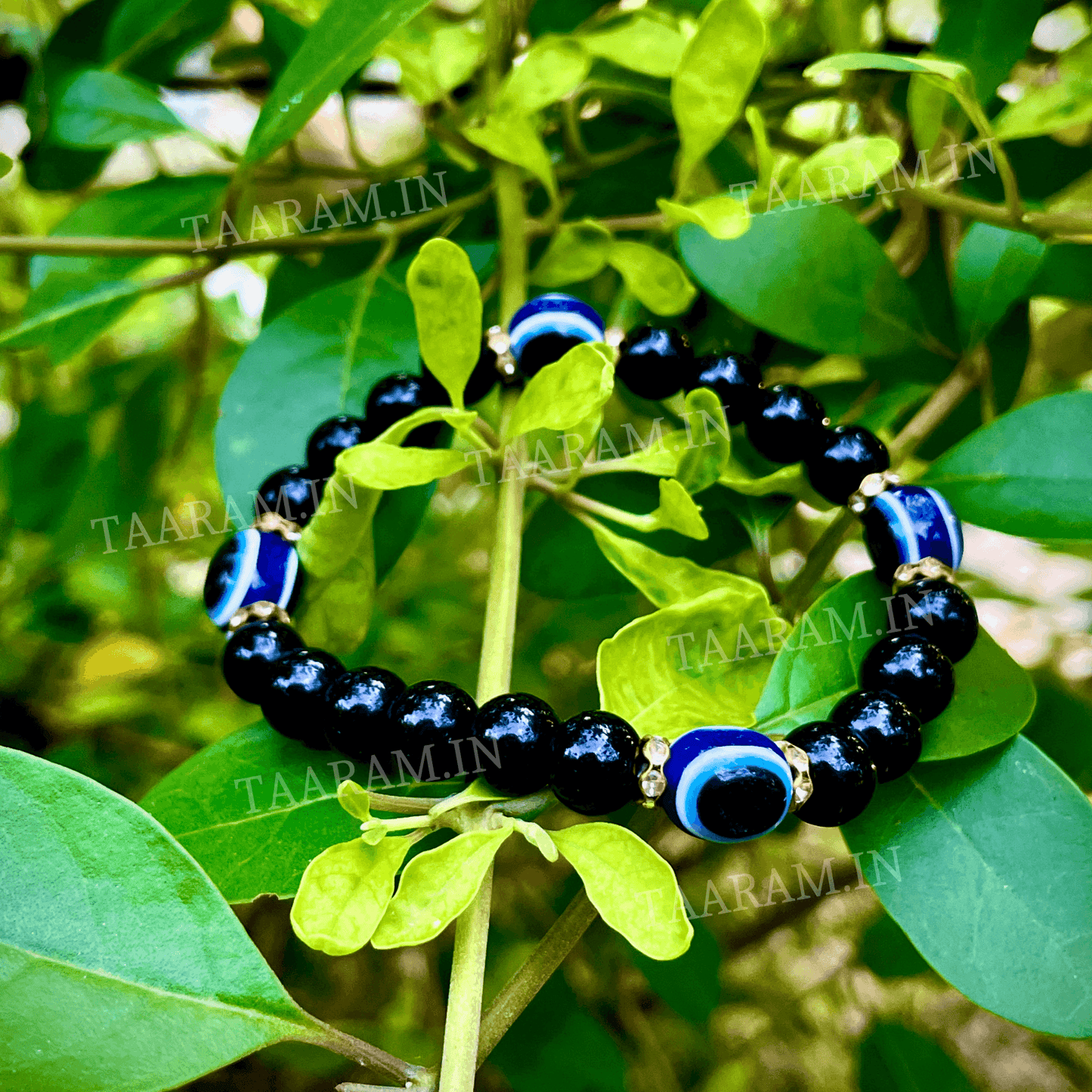 Black Shield Evil Eye Bracelet