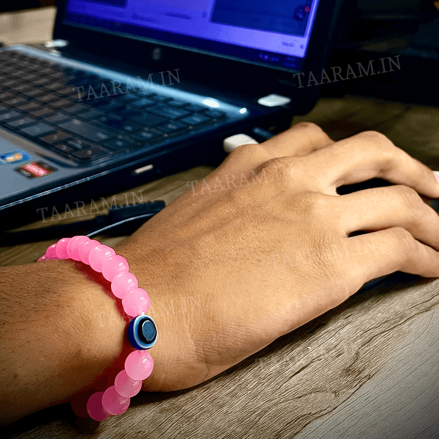 Rose Shield Evil Eye Bracelet