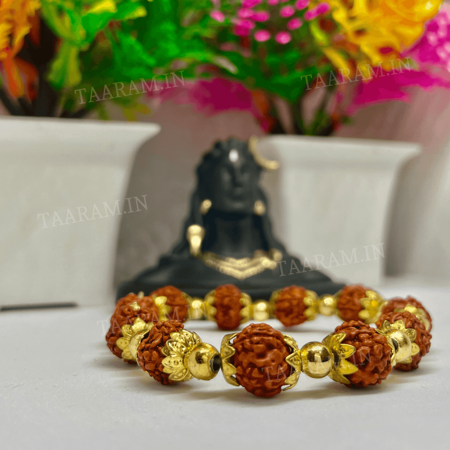 Soul Shield 5 Mukhi Rudraksha Bracelet - Fits All Wrist Size | Adjustable