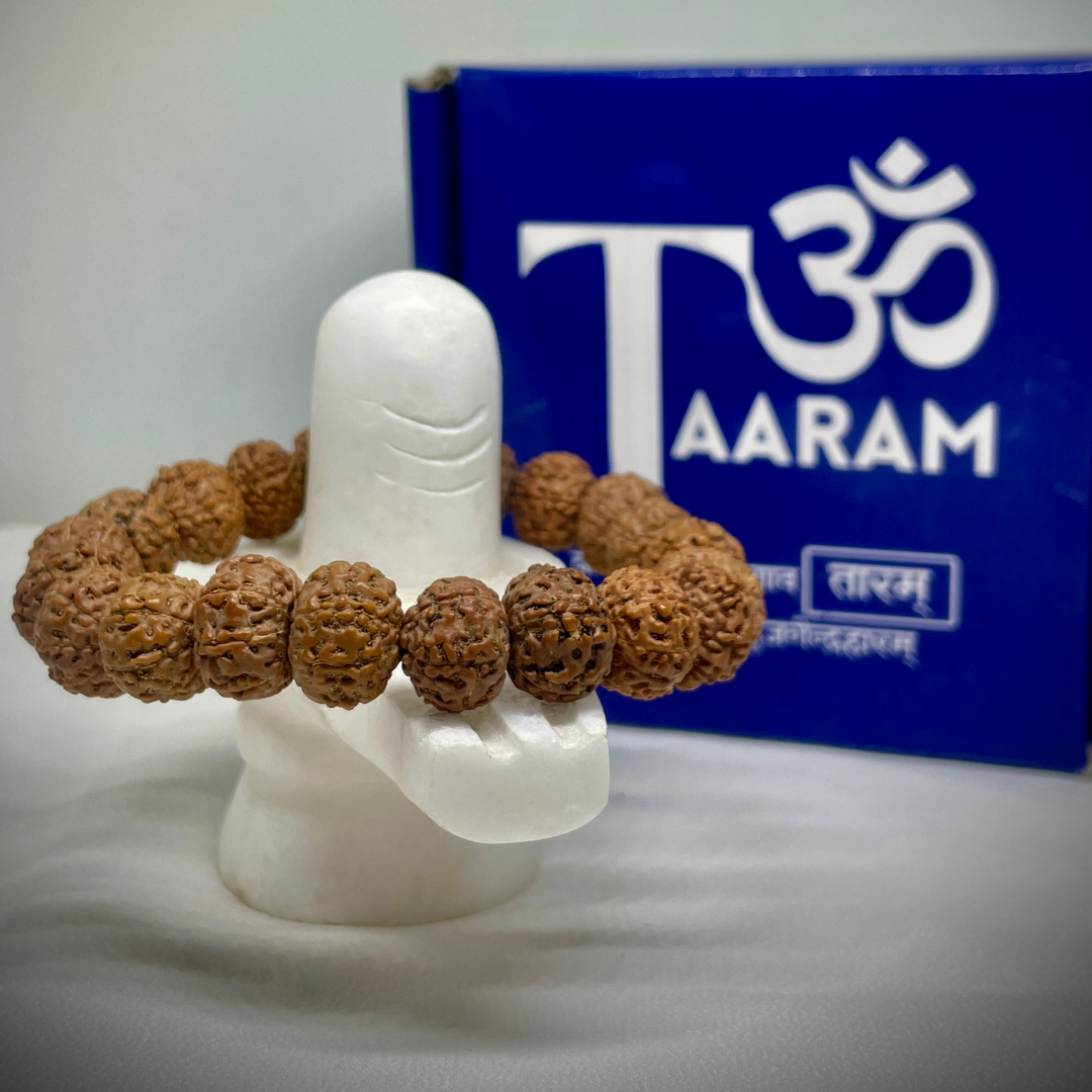 7 Mukhi Rudraksha Bracelet – Strength. Stability. Spiritual Power (Free Size – Adjustable to Fit All Wrists)