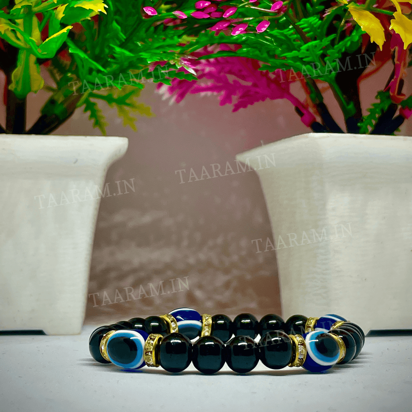 Black Shield Evil Eye Bracelet