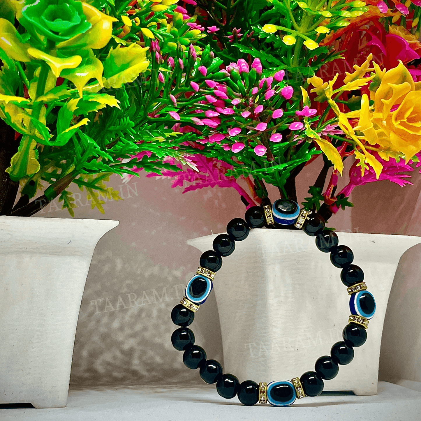 Black Shield Evil Eye Bracelet