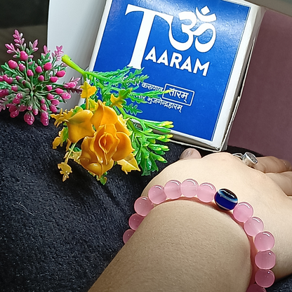 Rose Shield Evil Eye Bracelet