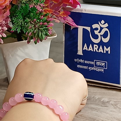 Rose Shield Evil Eye Bracelet