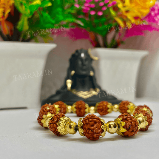 Soul Shield 5 Mukhi Rudraksha Bracelet - Fits All Wrist Size | Adjustable