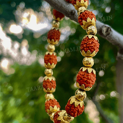 Soul Shield 5 Mukhi Rudraksha Bracelet - Fits All Wrist Size | Adjustable