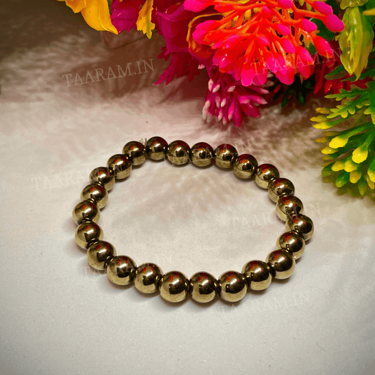 Golden Spark Pyrite Bracelet - Free Size | Fits All - Male & Female