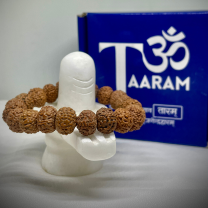 7 Mukhi Rudraksha Bracelet – Strength. Stability. Spiritual Power (Free Size – Adjustable to Fit All Wrists)