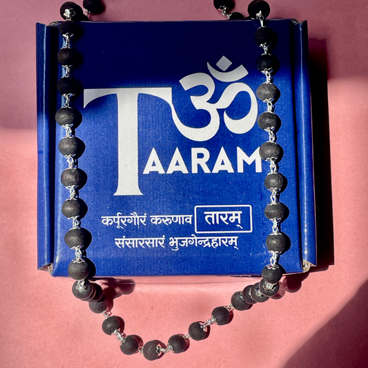 Original Silver Cap Karungali Mala - 54 Beads