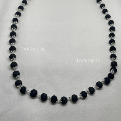 Original Silver Cap Karungali Mala - 54 Beads